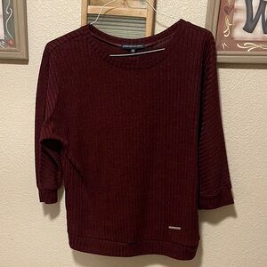 Adrienne Vittadini Burgundy Sweater